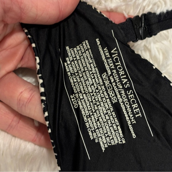 Victoria's Secret Very Sexy Push Up Bra Gray Leopard Print 32DD - Picture 5 of 8